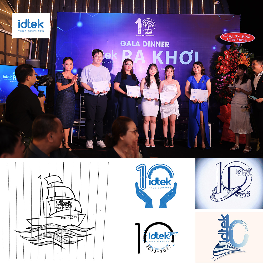 Top 5 logo sáng tạo nhất cuộc thi thiết kế logo IDTEK 10 năm