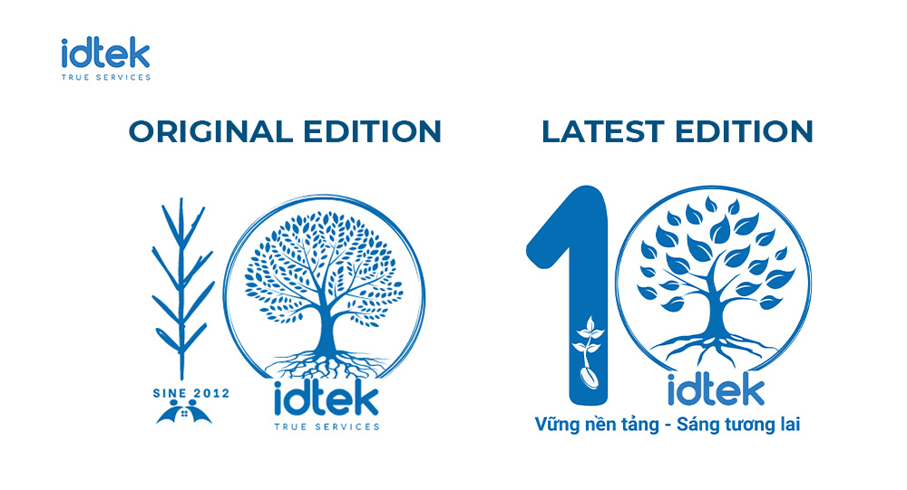 Một phiên bản logo IDTEK 10 năm hoàn chỉnh nhất được ra mắt